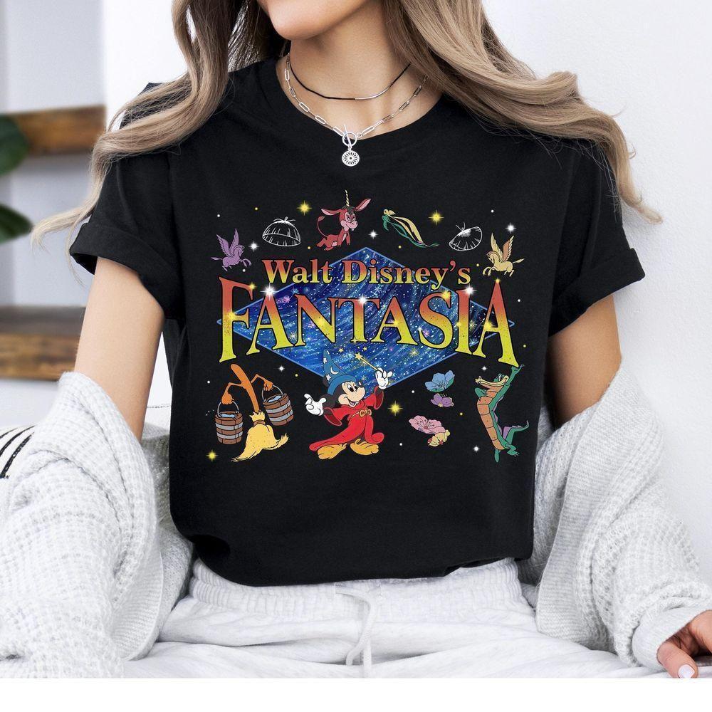 Walt Disney Fantasia Mickey Mouse Sorcerer Vuitino Shirt Walt Disney Fantasia Mickey Mouse Sorcerer Vuitino Shirt